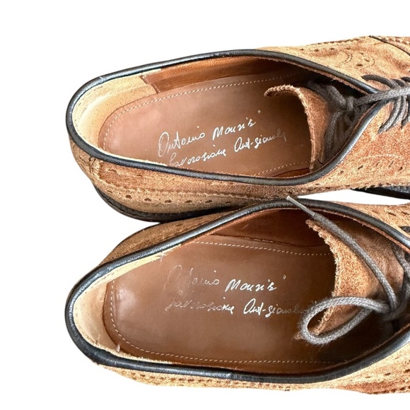 Antonio Maurizi Wingtip Suede Oxford, Brown main image 6